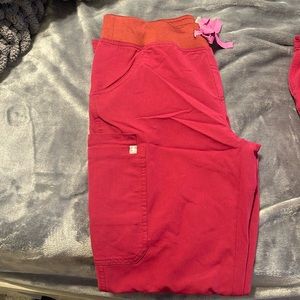 Pink Straight leg Figs (Scrub pants)